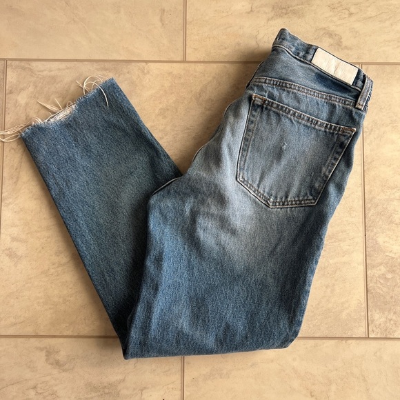 RE/DONE High Rise Straight Leg Jeans - Picture 7 of 7